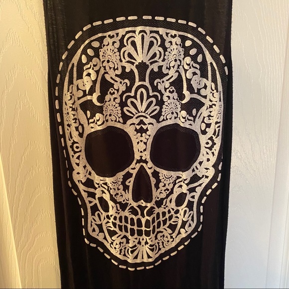 Skull Fringe Maxi Dress - Picture 2 of 3